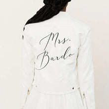 Load image into Gallery viewer, Custom Name Leather Bridal Jacket
