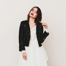 Load image into Gallery viewer, Custom Name Leather Bridal Jacket
